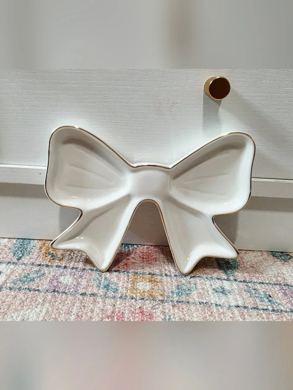 Target Bullseye Playground Ceramic Trinket Tray - Bow
